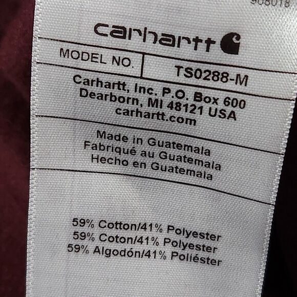 Carhartt Men’s Logo Sleeve Hoodie – XL Tall, Port Color, NWT - Picture 7 of 8